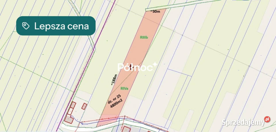 Działka 4800m MPZP Kotłówka gm Żelechów