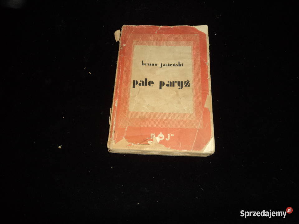 Palę Paryż Brunon Jasieński 1929r wydaniee małopolskie Nowy Sącz