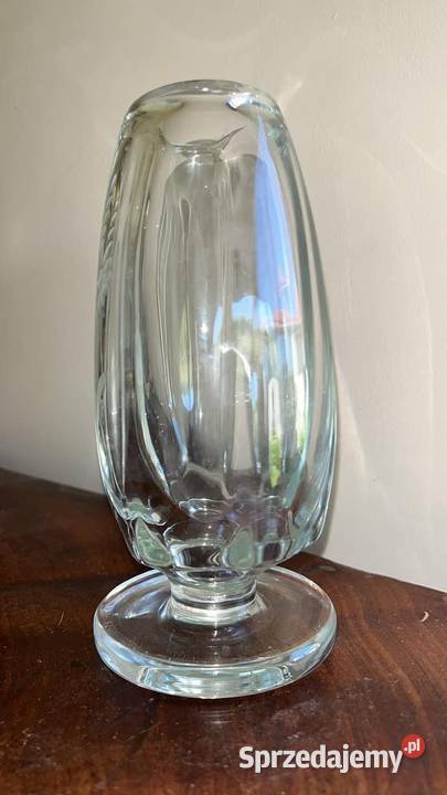 Wazon z lanego kryształu Kwiaty szlifowane Gdańsk