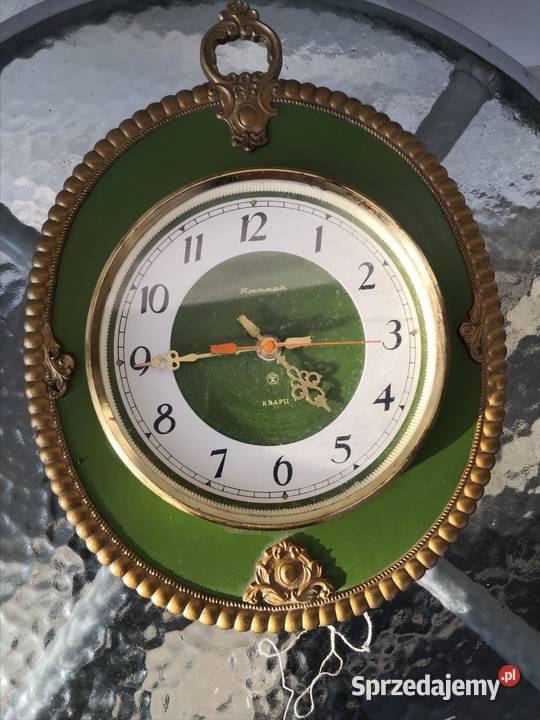 Stary Zegar Radziecki Jantar ścienny Dębica