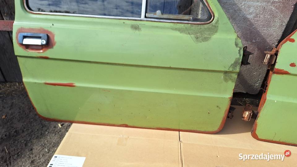 Fiat 126 126p ST 1 Seria drzwi LP strona Środa Wielkopolska