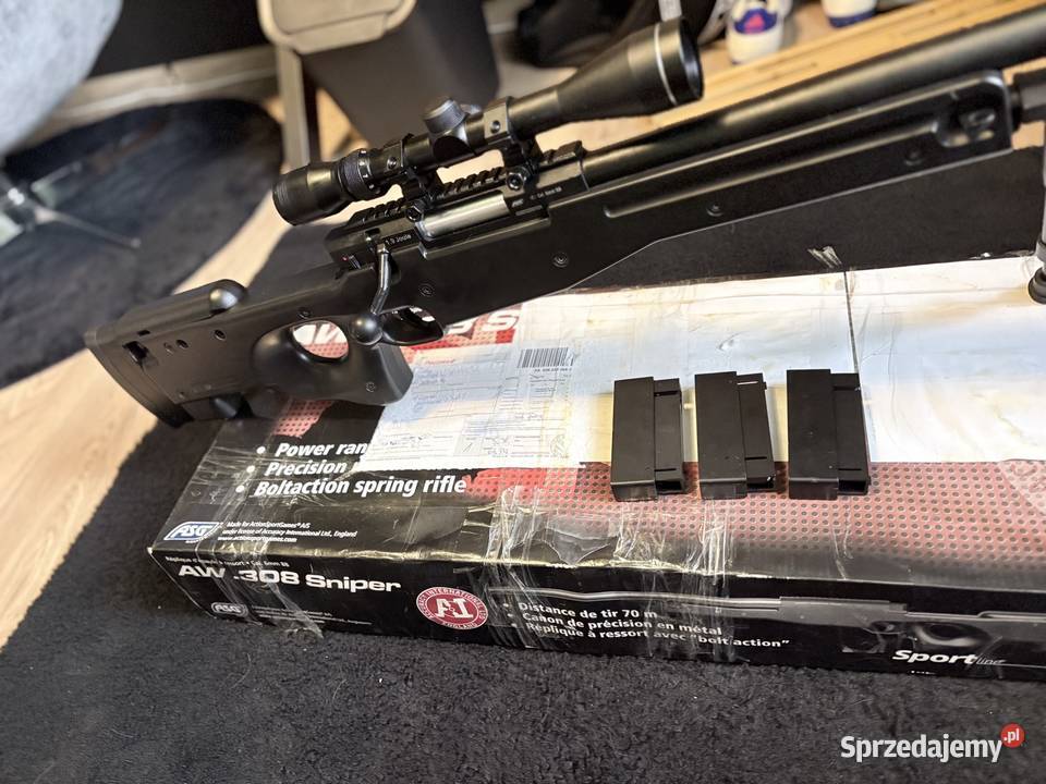 Karabin snajperki Asg nowy Sporty strzeleckie i myślistwo Mińsk Mazowiecki
