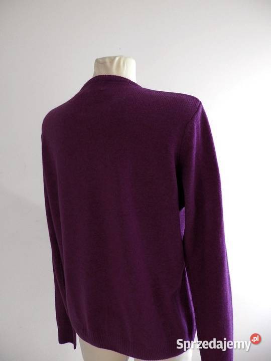 Sweter Pure Wool Wełniany Wrzosowy Lawendowy podlaskie Łomża