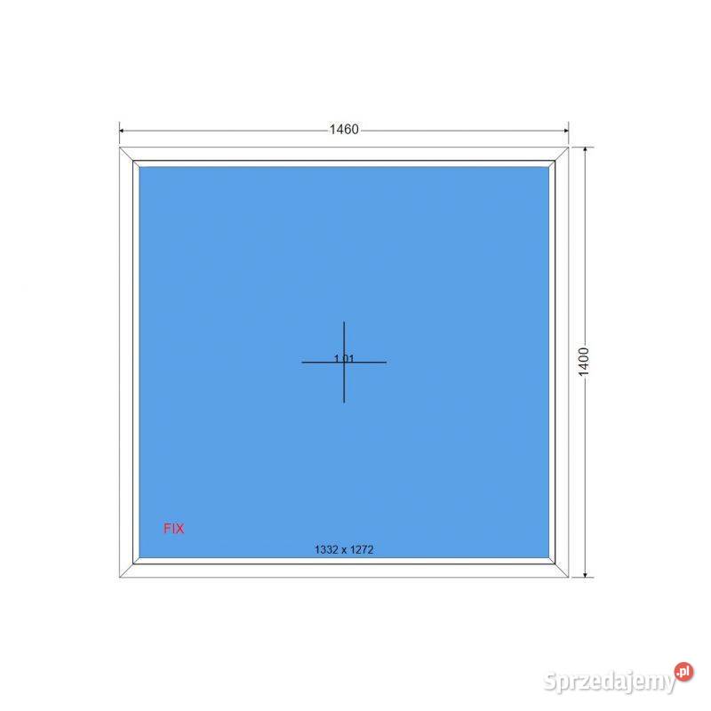 Okno PCV 1460 x 1400 146 x 140 BIAŁE