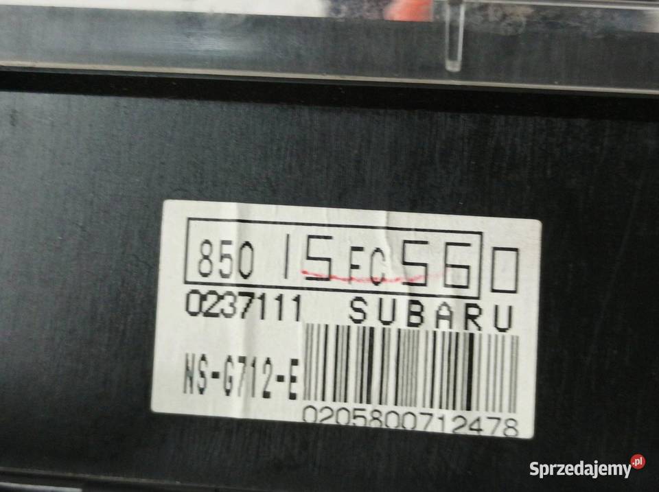 LICZNIK 8505FC560 20 B 125 Subaru Forester I