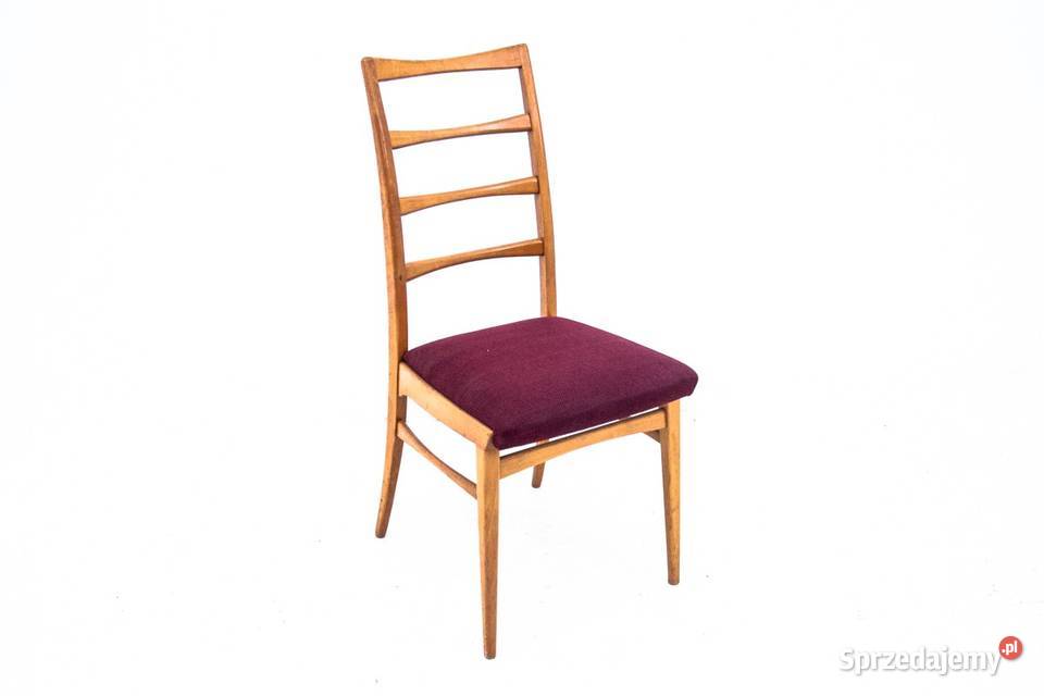Tekowe krzesło duński design Dania lata 60 śląskie Chorzów