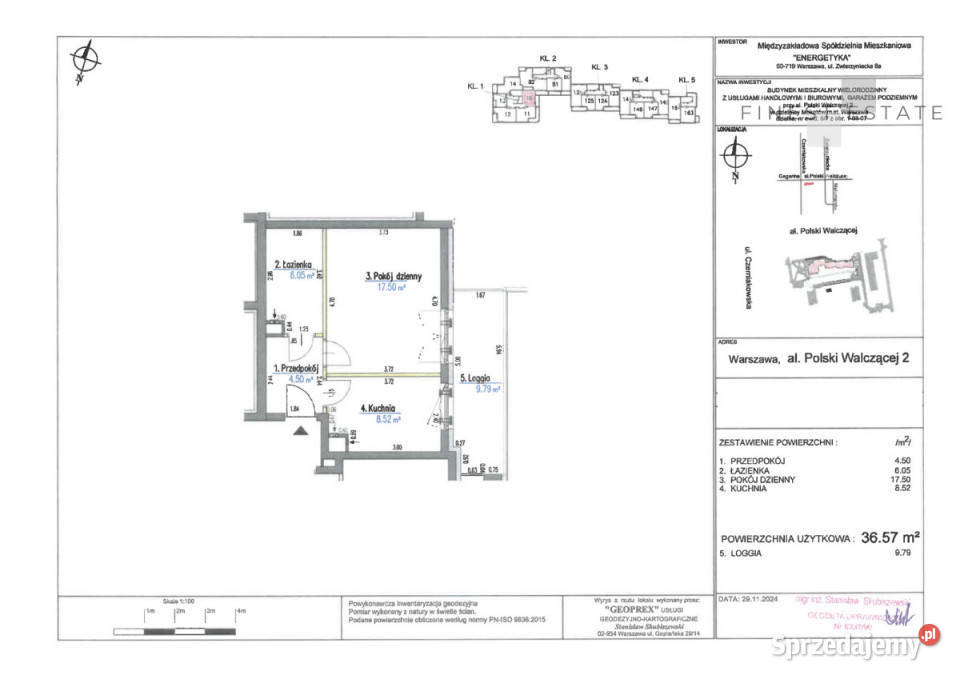 sprzedaży mieszkania Warszawa 3657m2 2 pokoje Nieruchomości mazowieckie