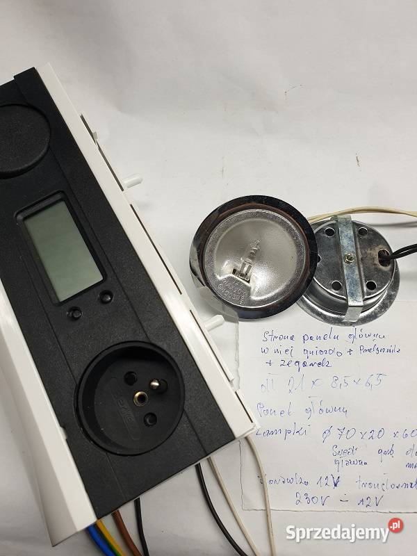 Lampa podpółkowa z zegarem wielokolorowy Reszel