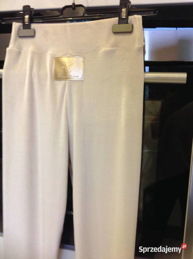 Leginsy Welurowe Damskie SM Beżowe NOWE brązowy/beżowy Pozostałe Nowa Sól sprzedam