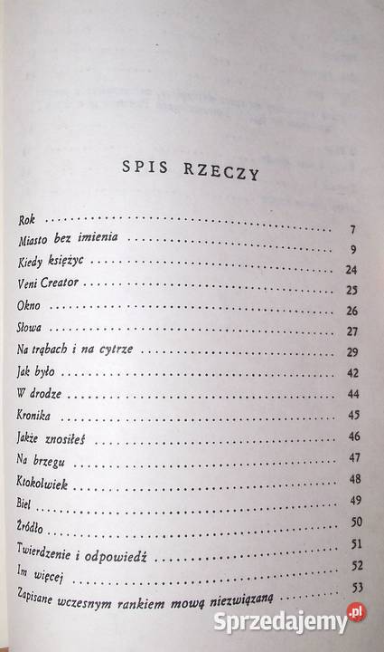 L Miłosz Miasto bez imienia Poezje Warszawa