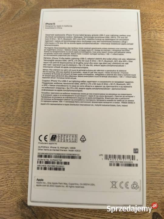 iPhone 13 128GB nowy Gowarczów