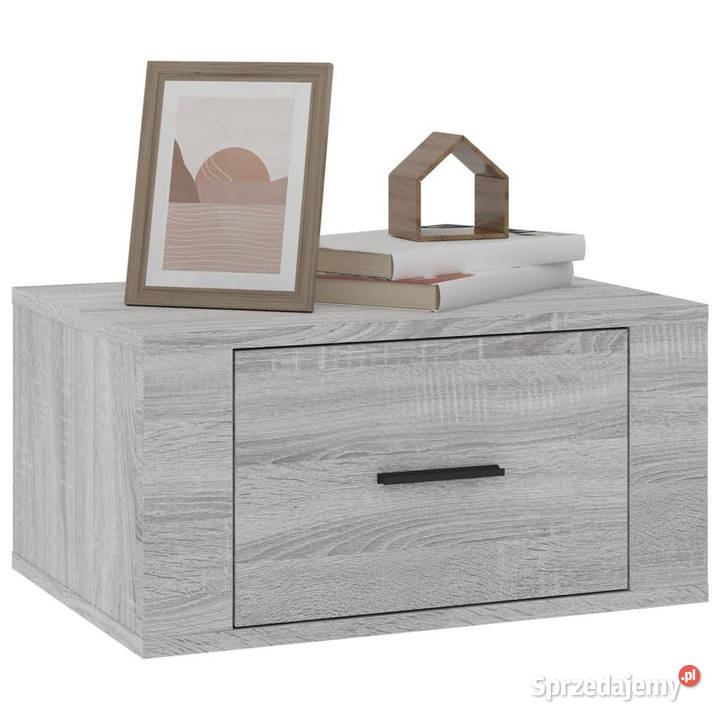 Wisząca szafka nocna szary dąb sonoma 50x36x25 Warszawa