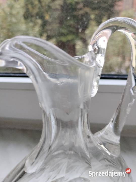 Kryształowa karafkastary wyrób Choszczno