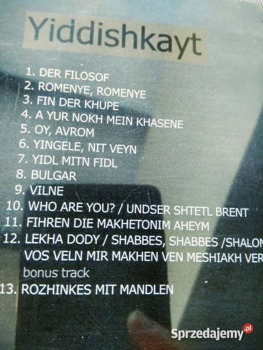 Yiddishkayt Bente Kahan Księgarnia muzyczna sprzedam