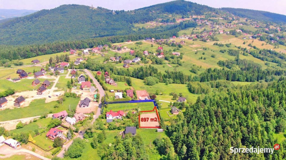 Działka budowlana z widokiem na Babią Górę