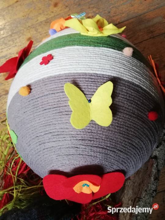 Jajo jutowe 40 pisanka Wielkanoc