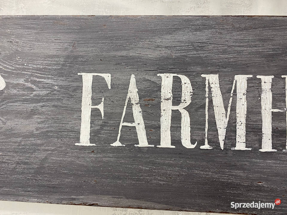 Szyld Farmhouse grafika krówki ręcznie malowany sprzedam
