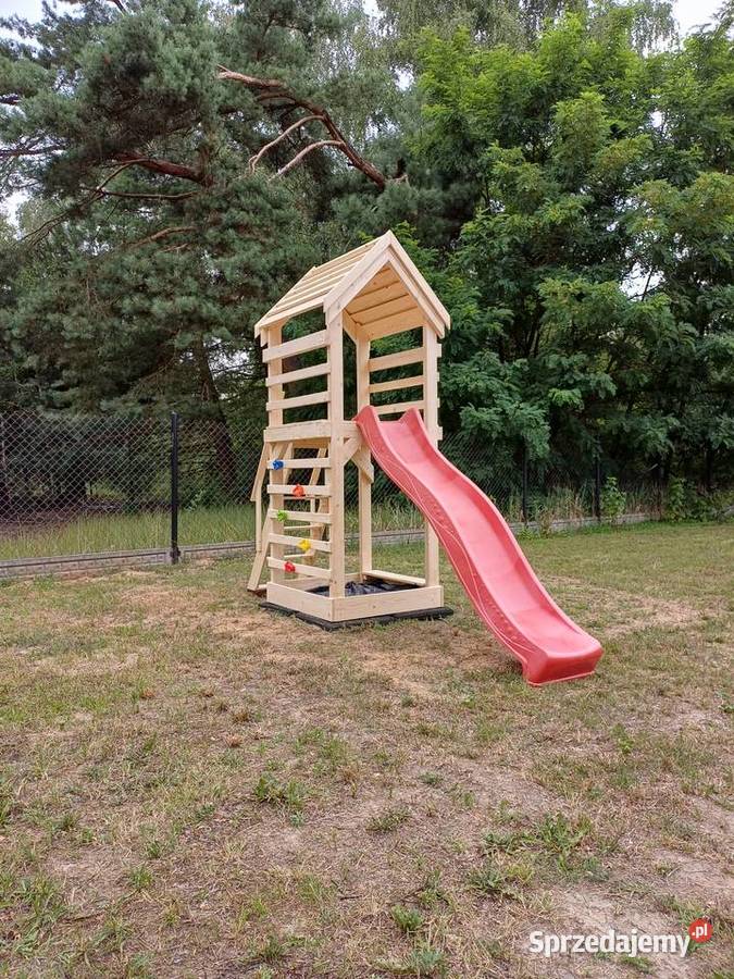 Plac zabaw NELA Domek Piaskownica Ślizg TABLICA Płock
