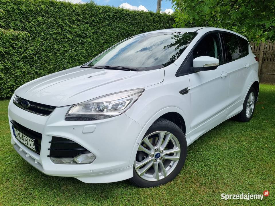 2015 Ford Kuga Titanium X 20tdci 4x4 182 Biała Kuga Ford lubelskie Tyszowce