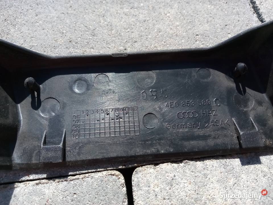 Listwa Słupka Audi A8 D3 0209 Lewa 4E0853289A Karoseria pomorskie Starogard Gdański