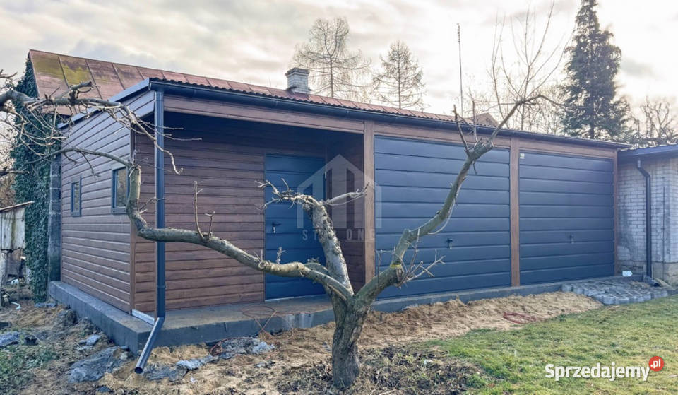 Garaż blaszany 9x45m wnęka 2x brama drzwi 2x małopolskie Niepołomice