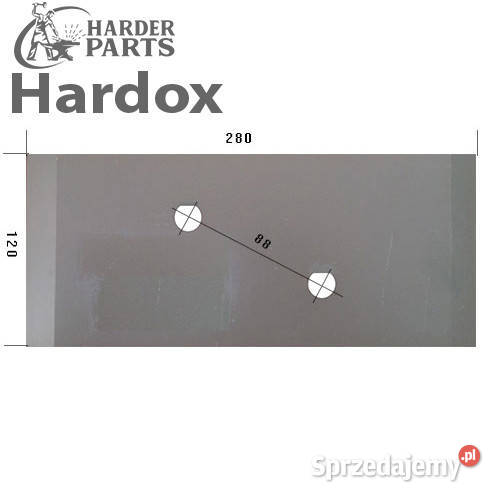 Nakładka HARDOX 177349L części do pługa GREGOIRE Suwałki