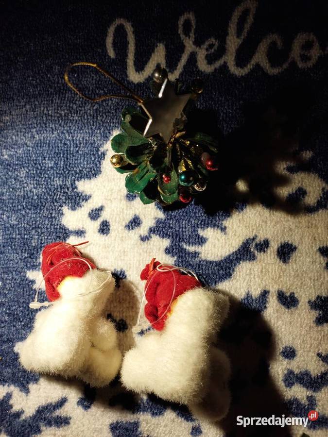 Choinka mała i 2 misie PRL Wrocław sprzedam