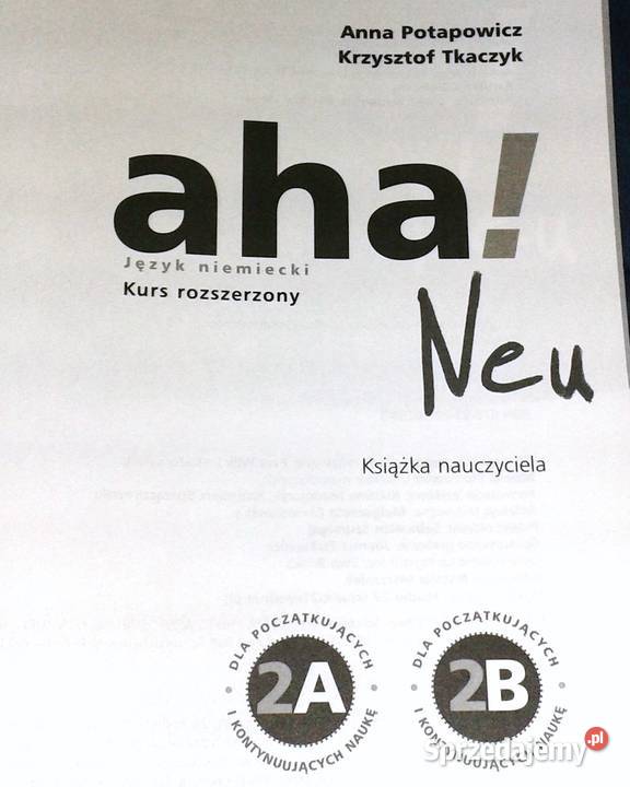 Aha 2A 2B Neu Książka nauczy A Potapowicz K lubelskie