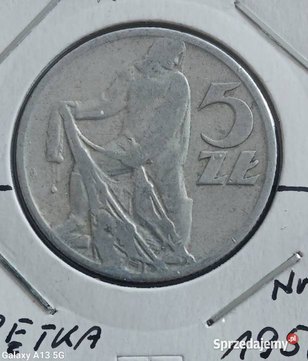 5 złotych Rybak 1958 r 6 Skrętka Konin