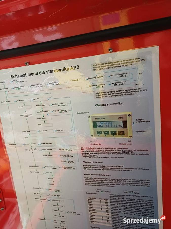 Siewnik poplonów Wytyczno