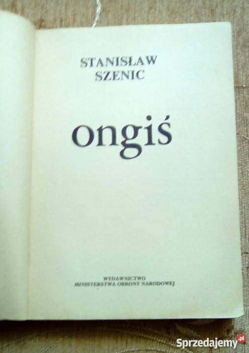 ONGIŚ Stanisław SZENIC Proza i poezja lubelskie sprzedam