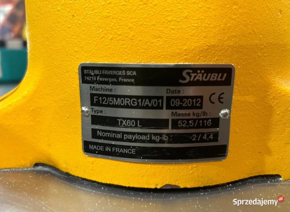 Cela piaskująca z robotem Staubli TX60L Częstochowa sprzedam