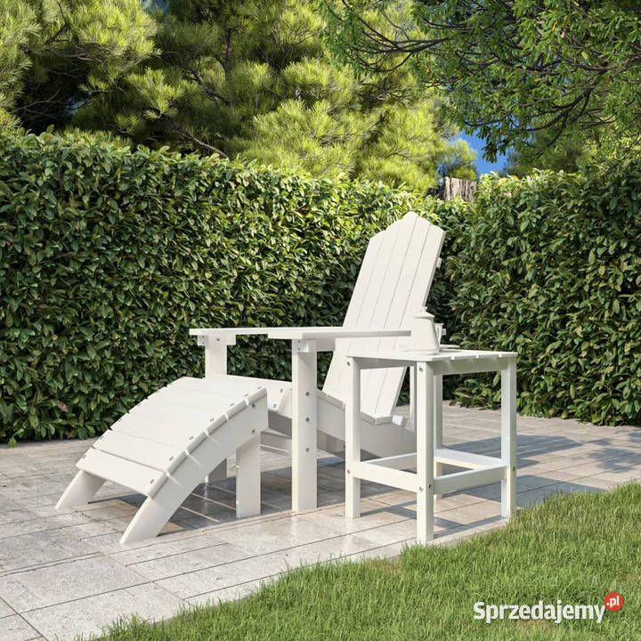 Stolik ogrodowy Adirondack biały 38x38x46 HDPE Meble ogrodowe Warszawa