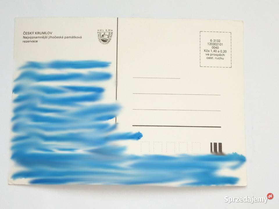 Pocztówka Czeski Krumlow z lat 8090tych śląskie Dąbrowa Górnicza sprzedam