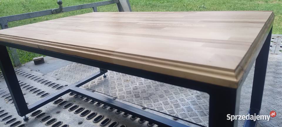 Sprzedam stolik kawowy loft blat buk profil Meble mazowieckie Radom