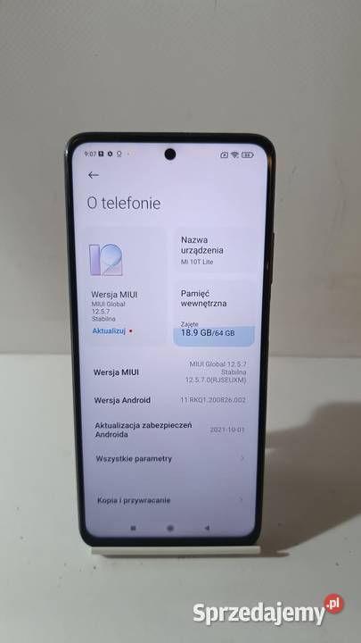 Smartfon XIAOMI Mi 10T Lite 664GB sprzedam