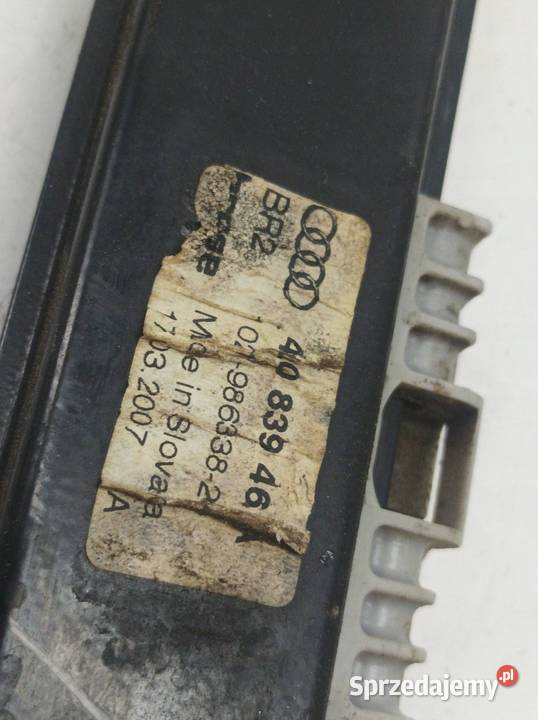 MECHANIZM SZYBY LEWY TYŁ 4L 4L0959801B Mechanizmy opuszczania szyb