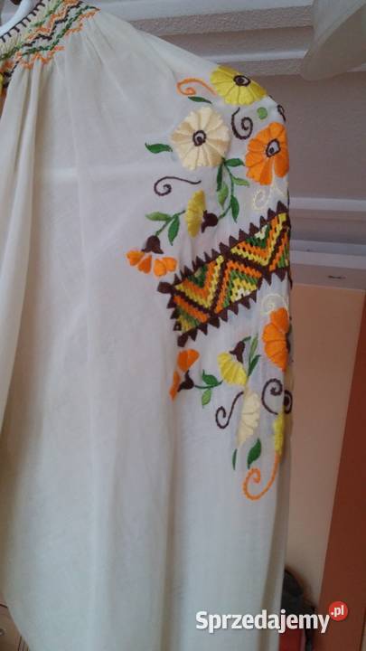 Piękna starodawna bluzeczka batystowa z haftem Sosnowiec