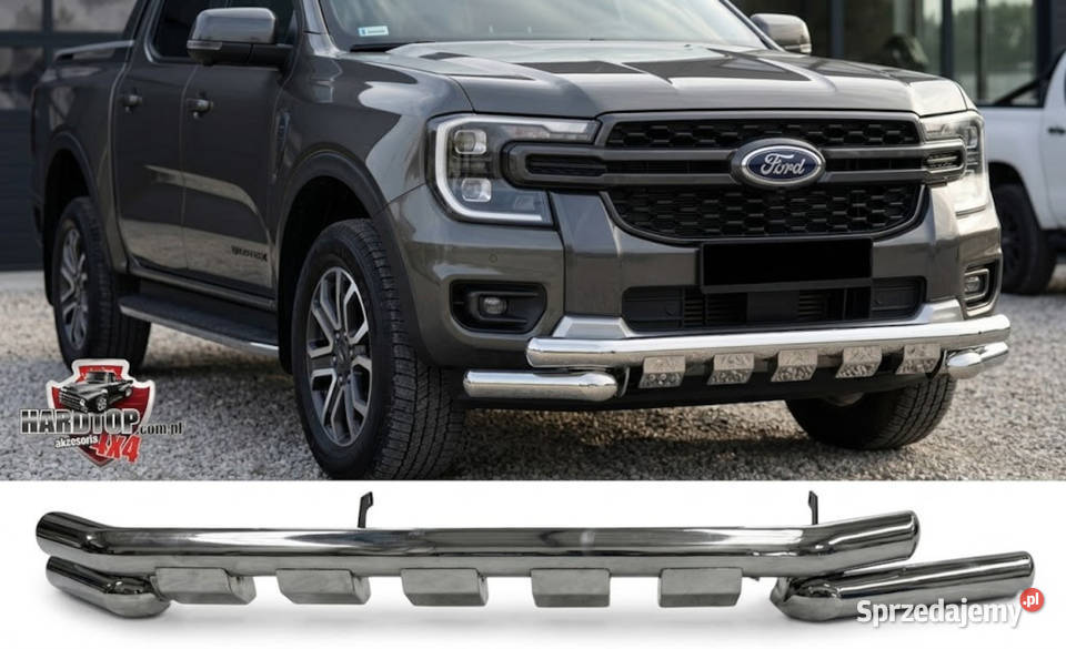 Orurowanie przednie FORD RANGER 2023 76mm Chrom Pasłęk