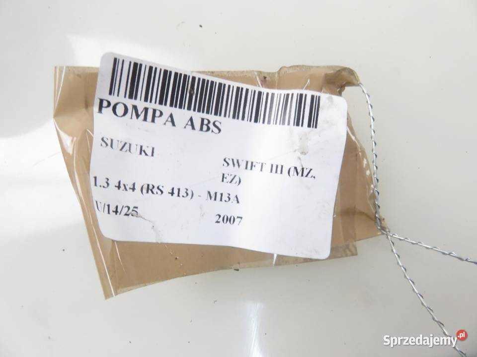 POMPA ABS SUZUKI SWIFT MK6 06210205774 Części samochodowe