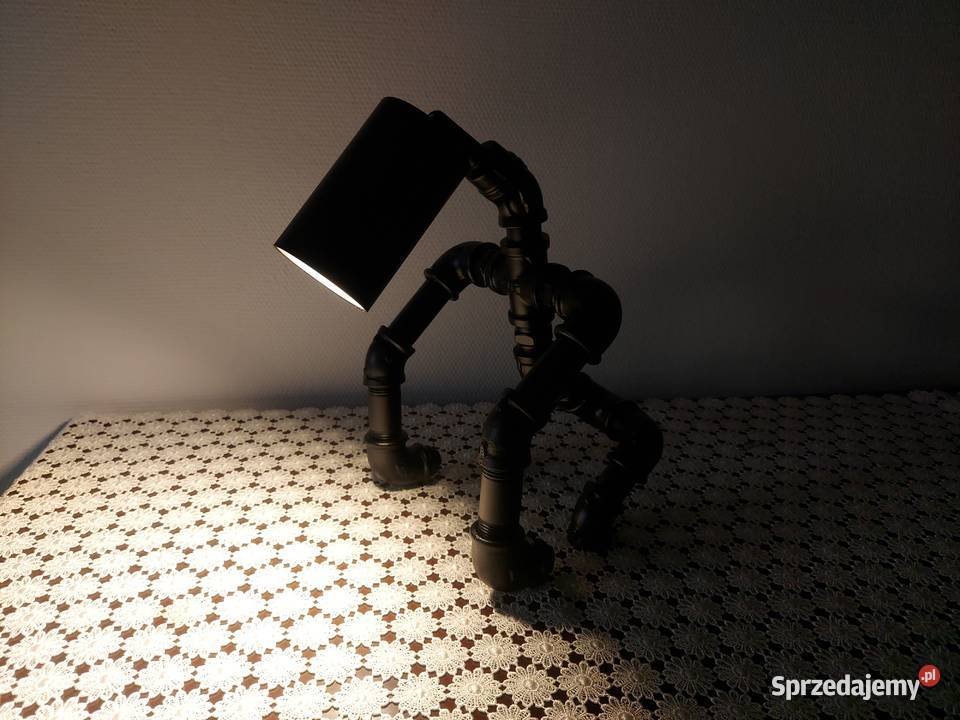 LaLampka nocna stołowa ludzik loftowa ozdoba Pozostałe Gliwice