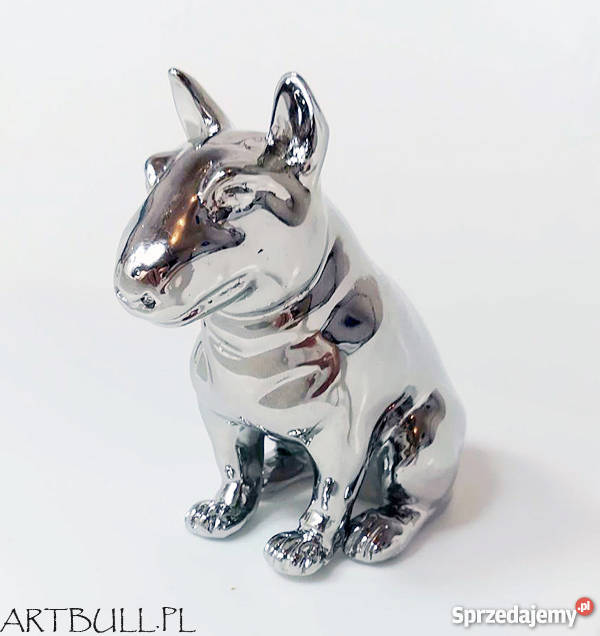 Figurka bulterier z brązu mazowieckie