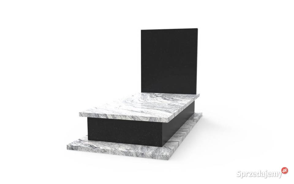 Nagrobek Granitowy Pojedynczy Premium Pomnik Mieleszynek
