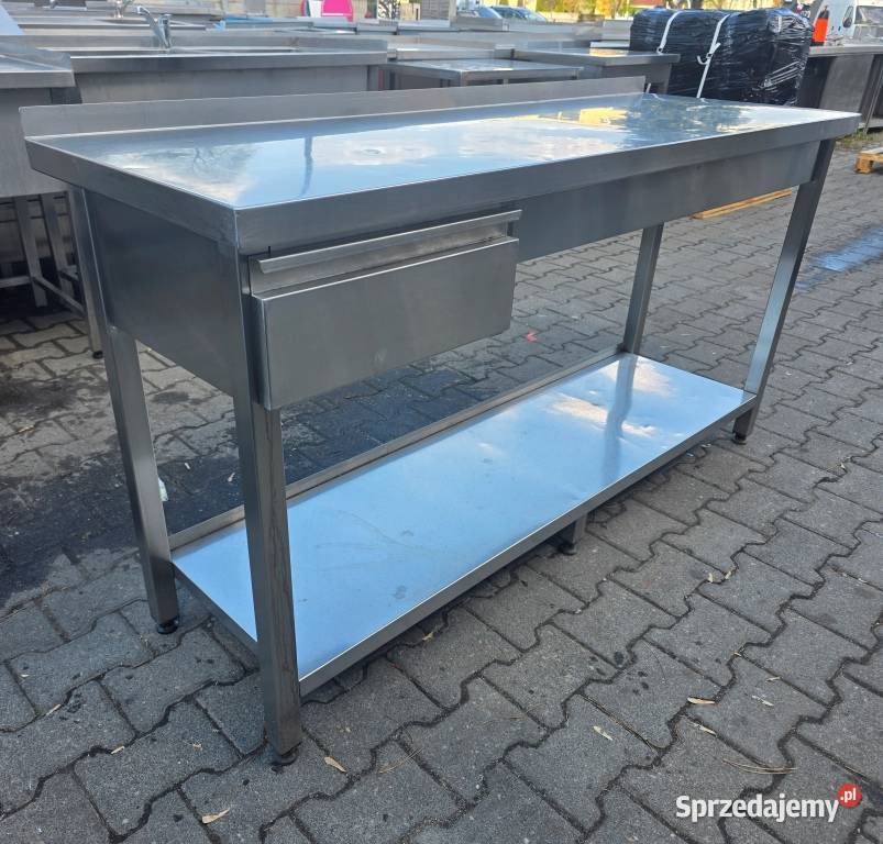 Stół Gastro z Szufladą i Półką 1605585 M1605 N wielkopolskie Nowe Skalmierzyce