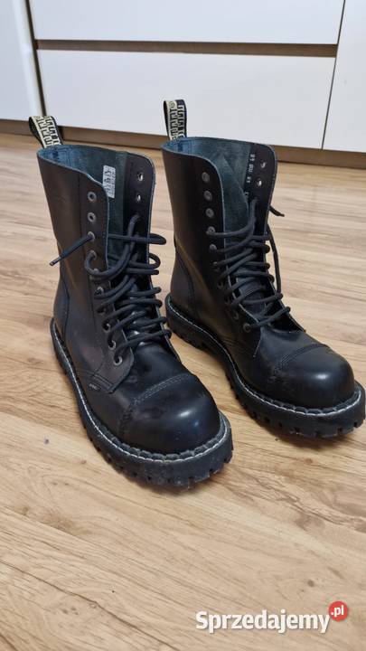 Glany STEEL BLACK 10 dziurek rozmiar 46 założone
