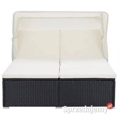 vidaXL 2osobowy leżak z poduszką polirattan Warszawa