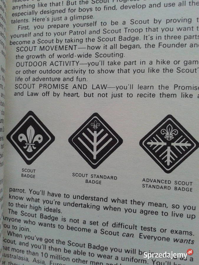 Angielska ksiazka SCOUT HANDBOOK Harcerstwo Puławy