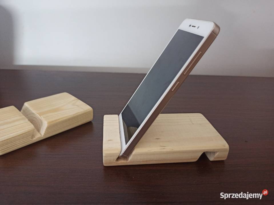 Drewniana podstawka pod telefon tablet Podstawki i uchwyty mazowieckie sprzedam