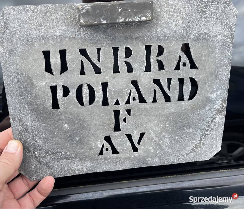 TablicaSzablon UNRA Poland Złocieniec