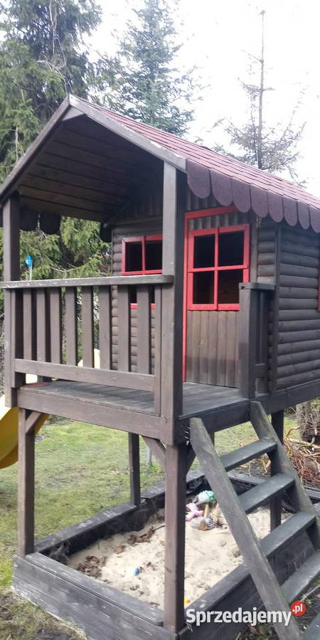 domek z drewna plac zabaw Mikołów sprzedam